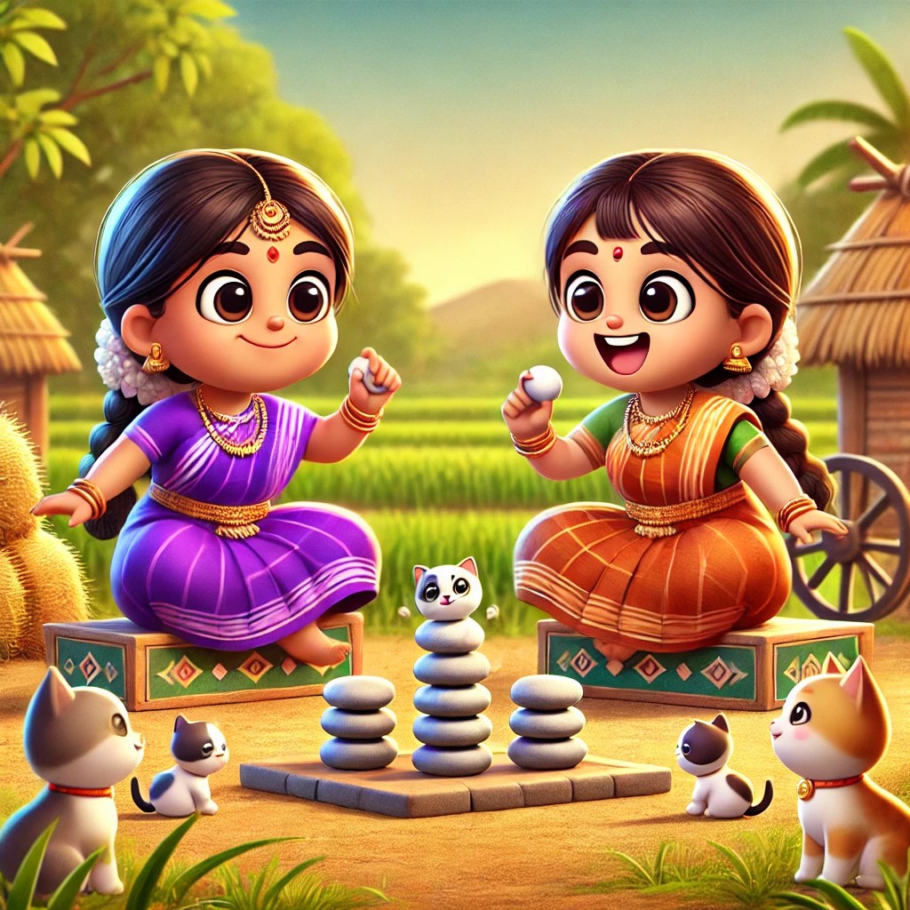 लहान मुलींचा आनंदी क्षण